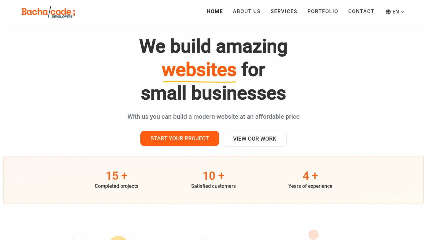 Diseño de páginas web & aplicaciones para negocios pequeños